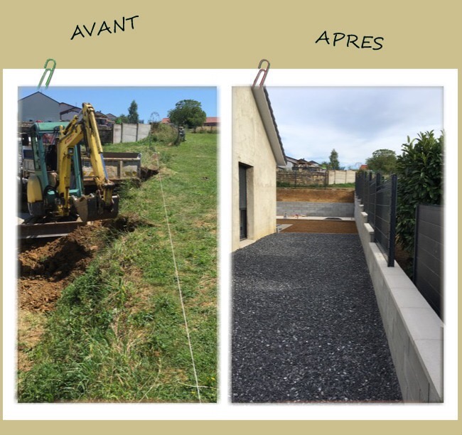 Travaux de terrassement à Hayange